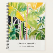 Boho Chic Vert Feuillage Tropical Botanique (Devant)