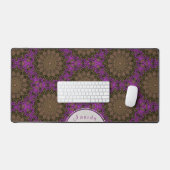 Boho Chic Vibrant Purple Gold Mandala Motif (Clavier et souris)