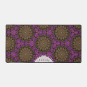Boho Chic Vibrant Purple Gold Mandala Motif (Recto)