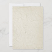 Boho Chic Waterverf Bloemige Koeienschedel Bruilof Save The Date (Achterkant)