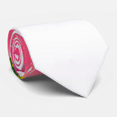 Boho Chic Waterverf Burgundy Pink Flowers Stropdas (Opgerold)