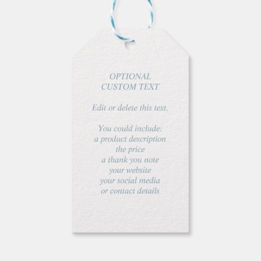 Boho Chic Waterverf Macrame Bag Boutique Cadeaulabel (Achterkant)