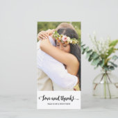 Boho Chic | Weddenschap Hartelijk dank Bedankkaart (Staand voorkant)