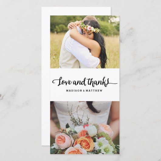 Boho Chic | Weddenschap Hartelijk dank Bedankkaart (Voorkant / Achterkant)