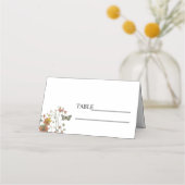 Boho Chic Wedding Place Card (Voorkant)