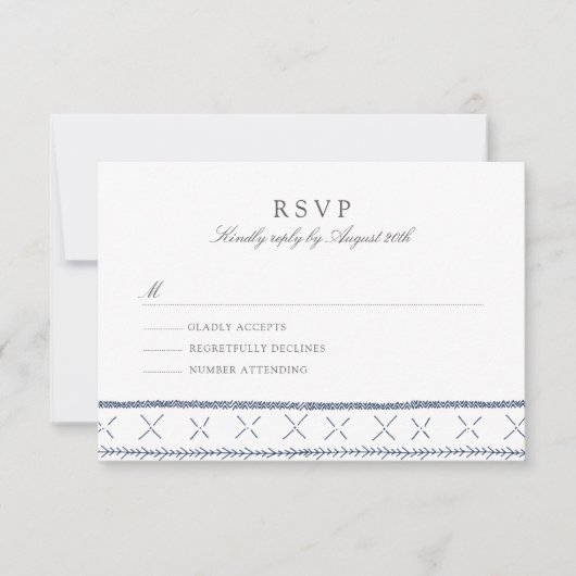 Boho Chic Wedding RSVP (Devant)