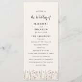 Boho Chic Wedding with Beige Flowers Programma (Voorkant)