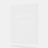 Boho Chic White Clear Mariage Unplugged Ceremie (Angle)