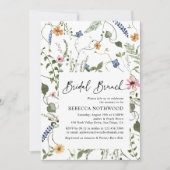 Boho Chic Wildbloemen Bridal Brunch Uitnodiging (Voorkant)