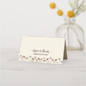 Boho Chic Wildflowers Elegante bruiloft Schrijf-in (Achterkant)