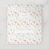 Boho Chic Wildflowers Modern Floral Wedding (Buitenkant ongevouwen)