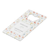 Boho Chic Wildflowers Modern Floral Wedding Favor (Devant Angle)