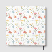 Boho Chic Wildflowers Modern Floral Wedding Gastenboek (Achterkant)