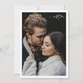 Boho Chic Wildflowers Modern Floral Wedding Kaart (Achterkant)