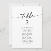 Boho Chic Zwart-Wit Hangende Zitkaart Kaart (Voorkant)