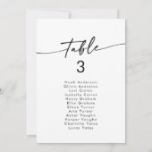 Boho Chic Zwart-Wit Hangende Zitkaart Kaart (Achterkant)