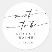 Boho Chic zwart-witte munt om favoriete Sticker te (Voorkant)