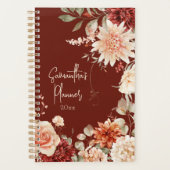 Boho chique bloemige botanische kruidige herfstkle planner (Voorkant)
