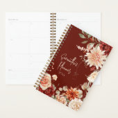 Boho chique bloemige botanische kruidige herfstkle planner (Display)
