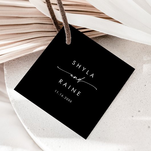 Boho Chique KLEUR BEWERKBARE bruiloft Bedankjes Labels