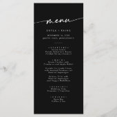 Boho Chique KLEUR BEWERKBARE foto bruiloft Menu (Voorkant)