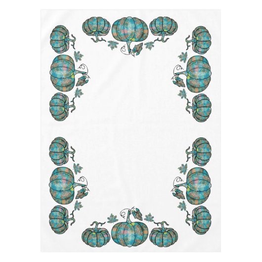 Boho chique pompoen tafelkleed (Voorkant)