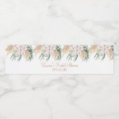 Boho Chique waterflesetiket Waterfles Etiket (Enkel label)