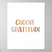 Boho Choose gratitude Poster (Devant)