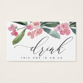 BOHO CHRIST ROSE THORE BLOOM MARIAGE BILLET À BOIR (Devant)