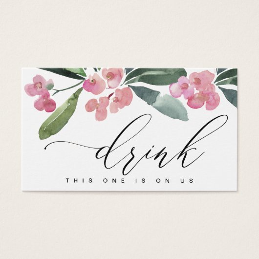 BOHO CHRIST ROSE THORE BLOOM MARIAGE BILLET À BOIR (Devant)
