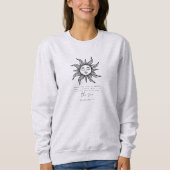 Boho Christian Sweatshirt Bible Verse Sunshine (Devant)