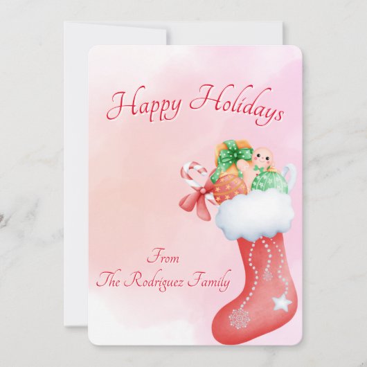 BOHO CHRISTMAS GREETING CARTE (Devant)