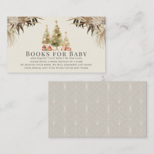 Boho Christmas Trees Baby shower Boekaanvraag Informatiekaartje