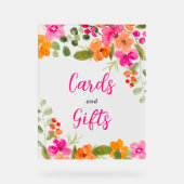 Boho chute orange floral nuptiale (Recto)