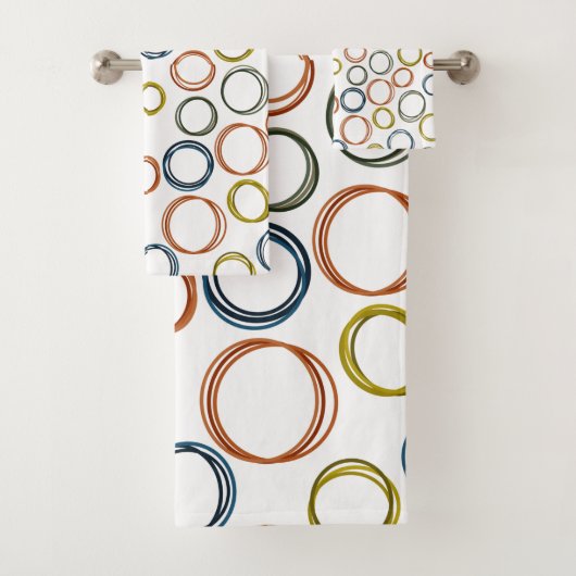Boho Circles Bad Handdoek (Insitu)