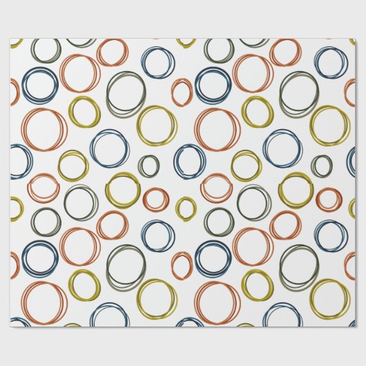 Boho Circles Cadeaupapier (Vlak)