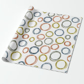 Boho Circles Cadeaupapier (Uitgerold)