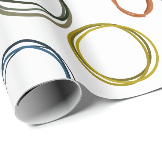 Boho Circles Cadeaupapier (Rol Hoek)