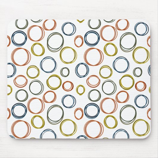 Boho Circles Muismat (Voorkant)