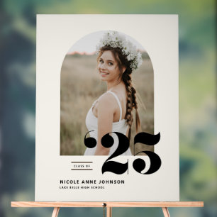 Boho Class of 2025 Arch Photo Afstuderen Acryl Bord