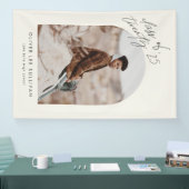 Boho Class of 2025 Arch Photo Afstuderen Spandoek (Beurs)