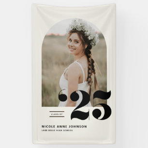 Boho Class of 2025 Arch Photo Afstuderen Spandoek
