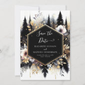 Boho Classic Enchanted Forest Wedding Save The Date (Voorkant)