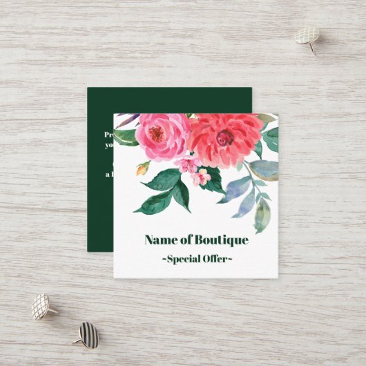 Boho Classy Spring bloom Boutique korting Coupon (Voorkant / Achterkant in situ)