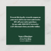 Boho Classy Spring fleurit Boutique rabais Coupon (Dos)