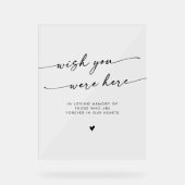 Boho Clear Acrylique Souhaite Que Vous Étiez Ici (Recto)