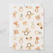 Boho Clothes Nursery Baby shower per post Kaart (Achterkant)