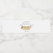 Boho Clothesline Baby shower Water Label Waterfles Etiket (Enkel label)