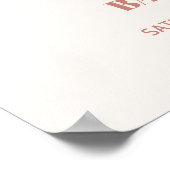 Boho Clothesline Girl Baby shower Affiche de bienv (Coin)