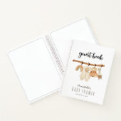 Boho Clothesline Girl Baby shower livre d'invités (Intérieur)